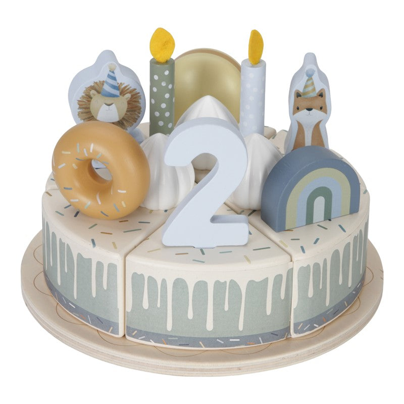 Pastel de Cumpleaños Azul FSC de Little Dutch
