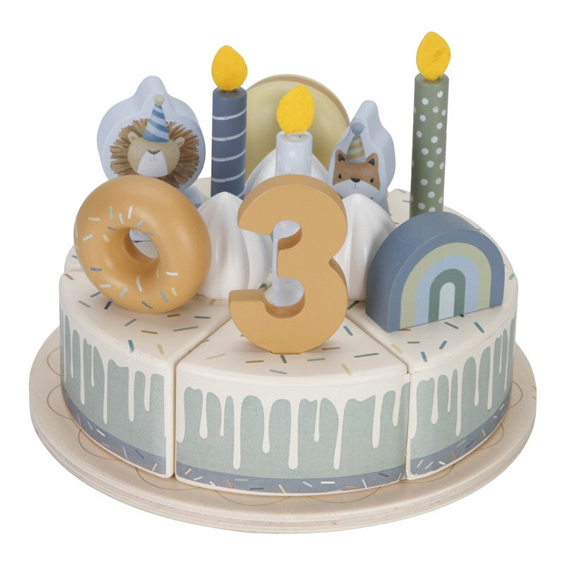 Pastel de Cumpleaños Azul FSC de Little Dutch