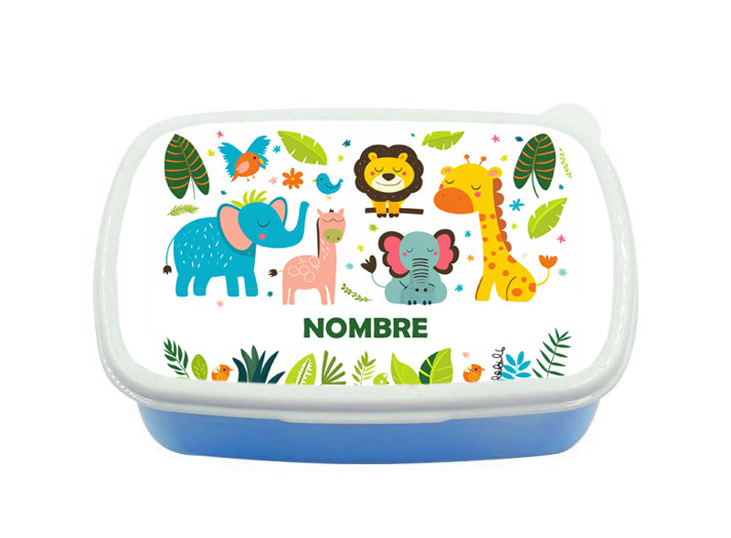 Tuppers infantiles personalizado con estampado y nombre