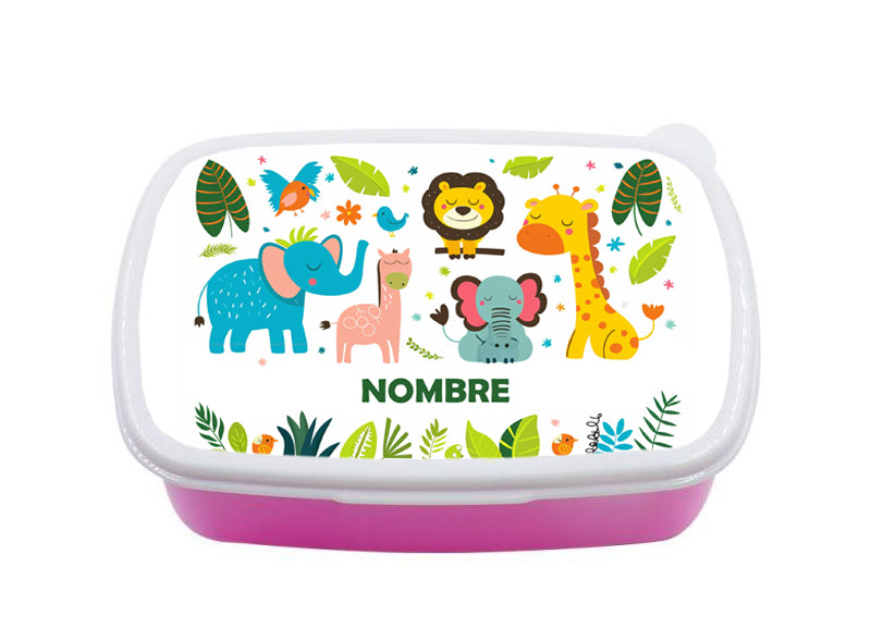 Tuppers infantiles personalizado con estampado y nombre