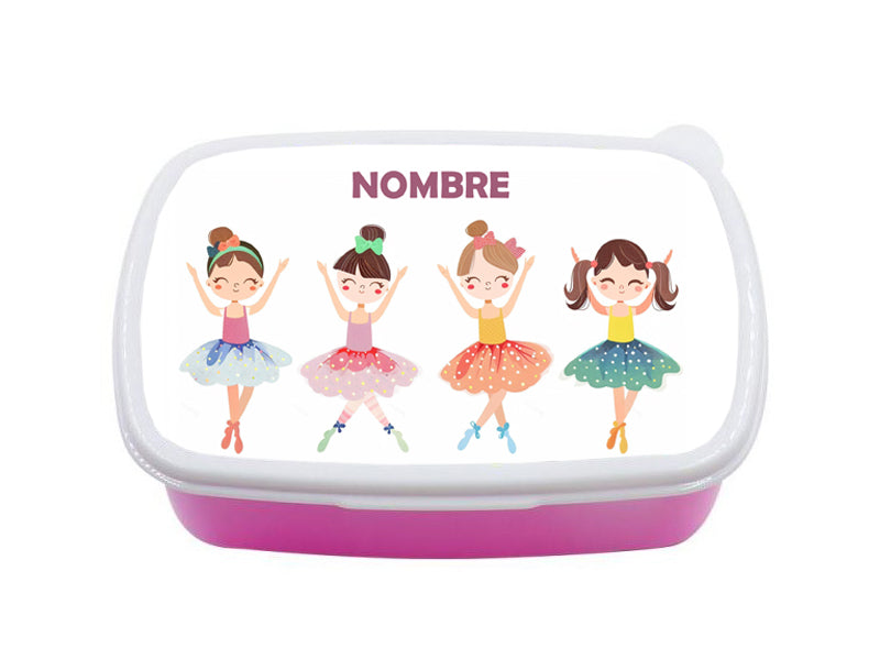 Tuppers infantiles personalizado con estampado y nombre