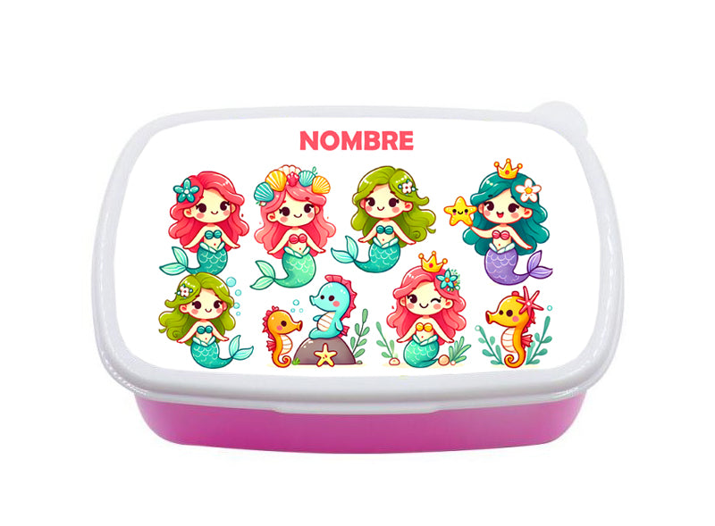 Tuppers infantiles personalizado con estampado y nombre