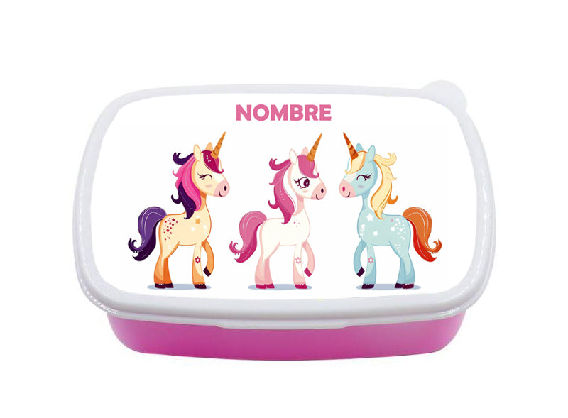 Tuppers infantiles personalizado con estampado y nombre