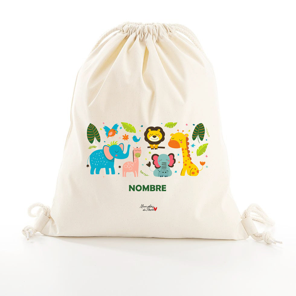 Mochila saco personalizada animales
