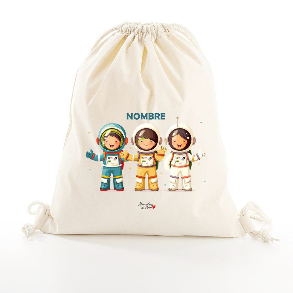 Mochila saco personalizada astronautas