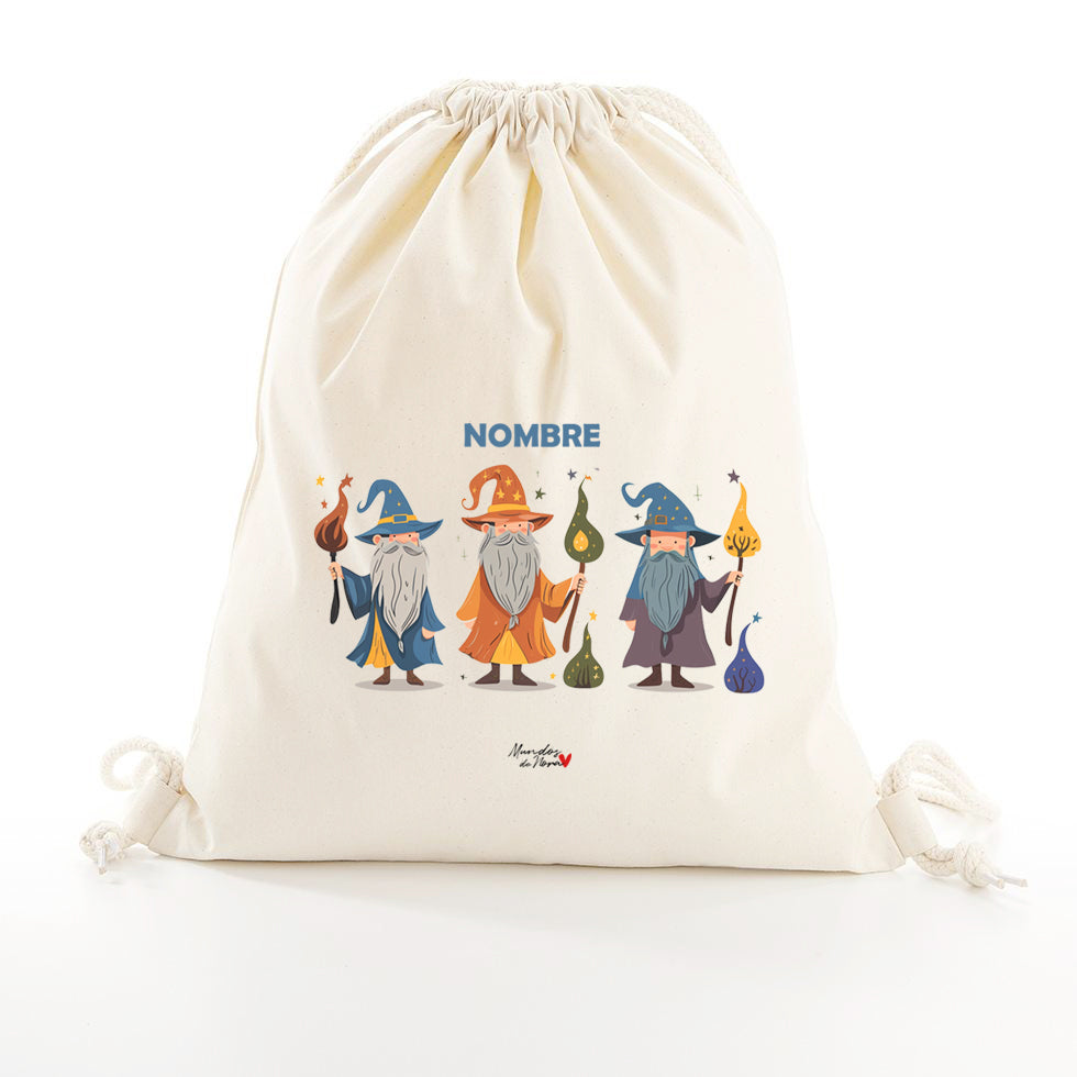 Mochila saco personalizada magos