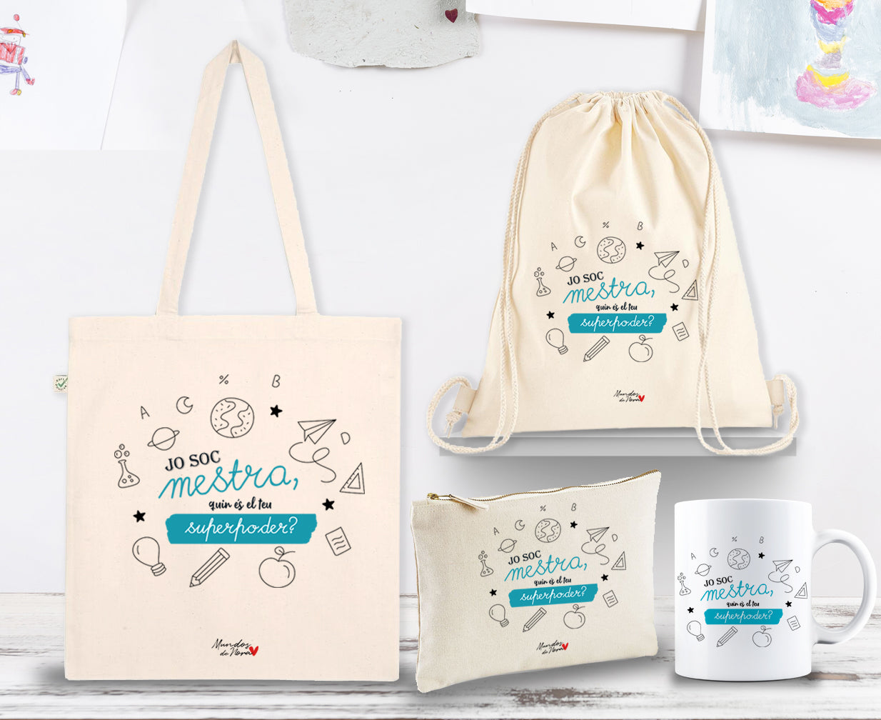 Super Pack Regalo Mestra - Jo soc mestra, quin és el teu superpoder?
