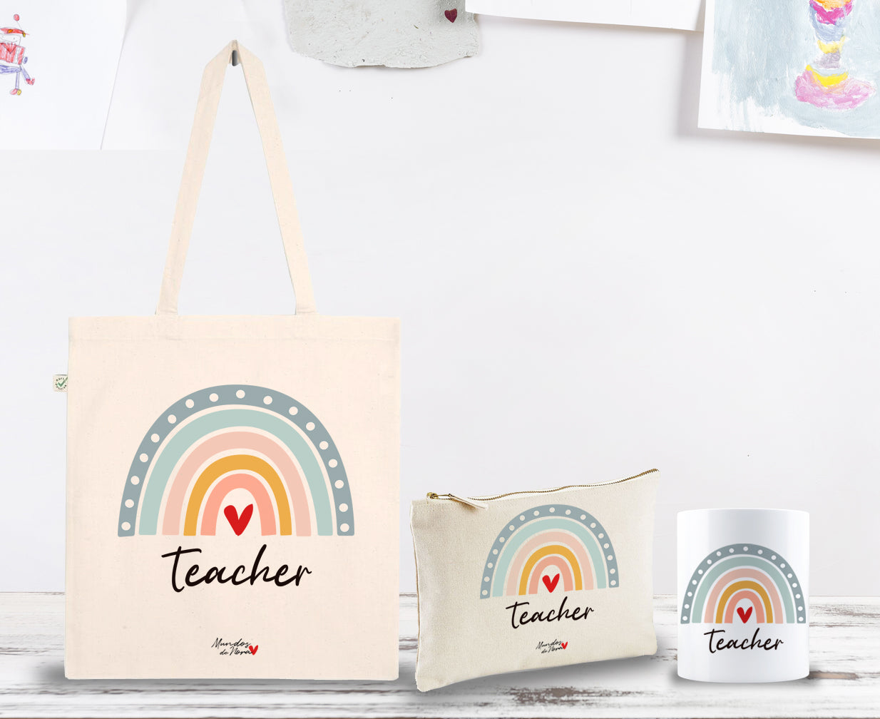 Pack regalo teacher Tote bag + Neceser + Taza