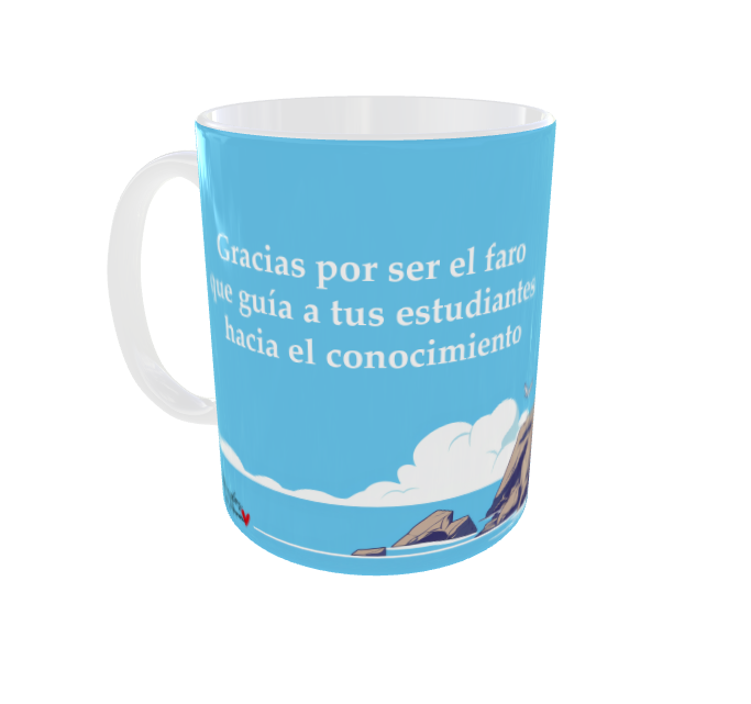 Taza Personalizada "Gracias por ser el faro que guía a tus estudiantes hacia el conocimiento"