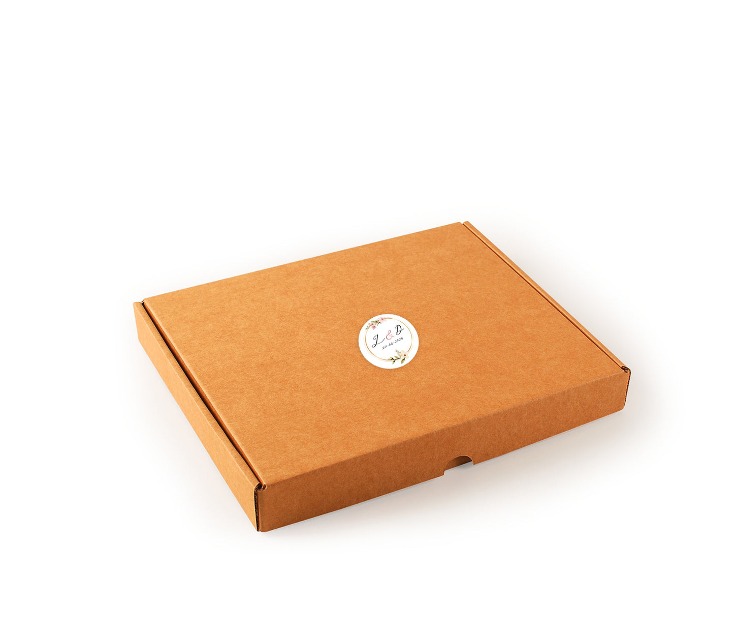 Neceser personalizado con diseño de flores para regalo detalle de boda #07