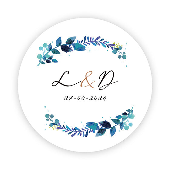 Neceser personalizado con diseño de flores para regalo detalle de boda #05