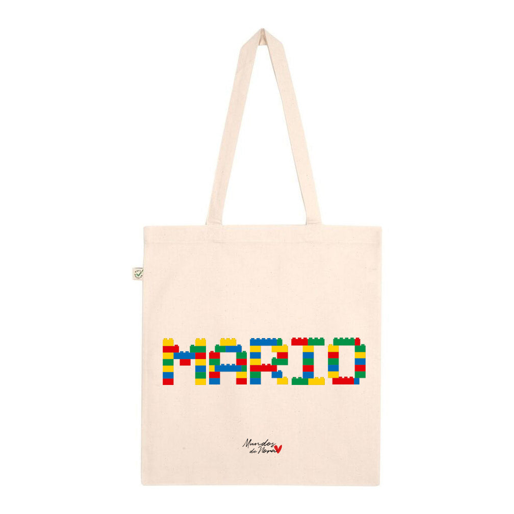 Bolsa personalizada con nombre de Lego