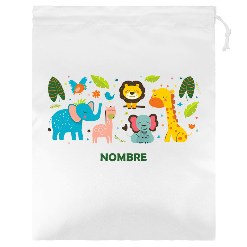 Bolsas para el Desayuno / Merienda infantiles personalizadas con estampado y nombre