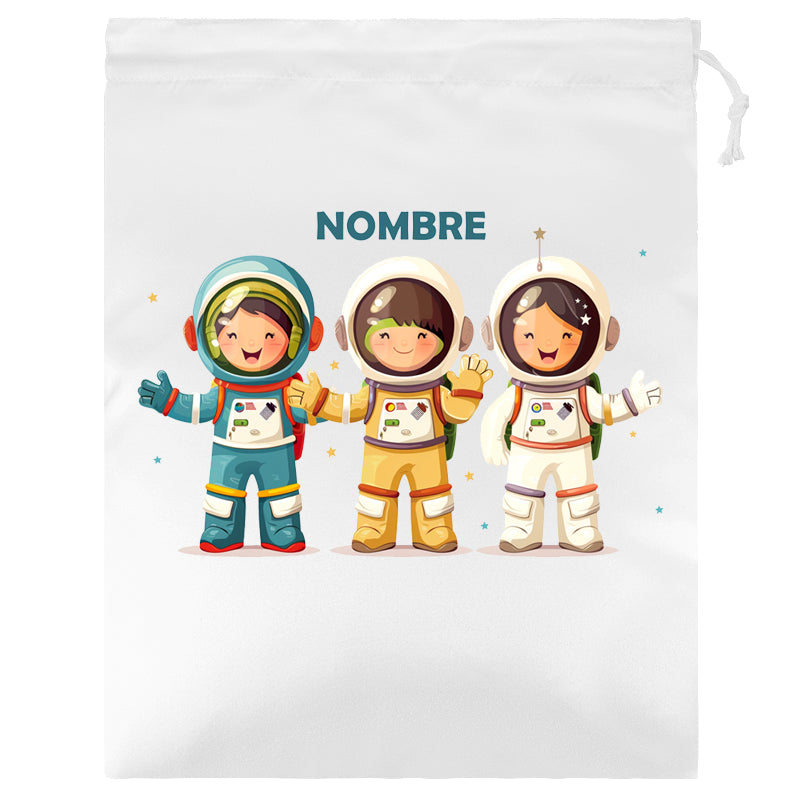 Bolsas para el Desayuno / Merienda infantiles personalizadas con estampado y nombre