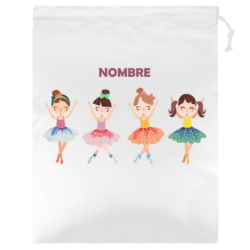 Bolsas para el Desayuno / Merienda infantiles personalizadas con estampado y nombre