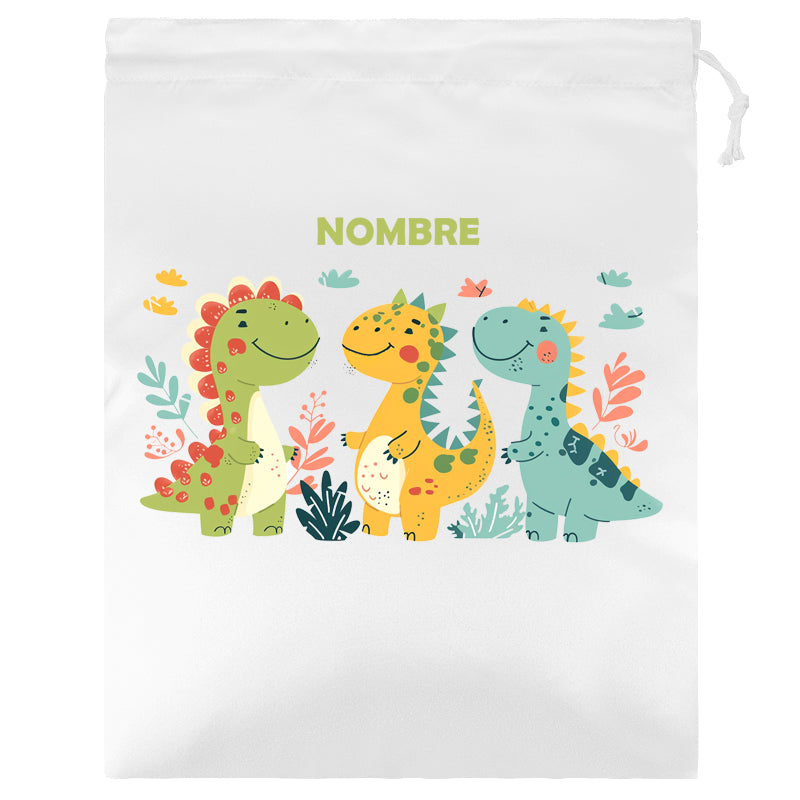 Bolsas para el Desayuno / Merienda infantiles personalizadas con estampado y nombre