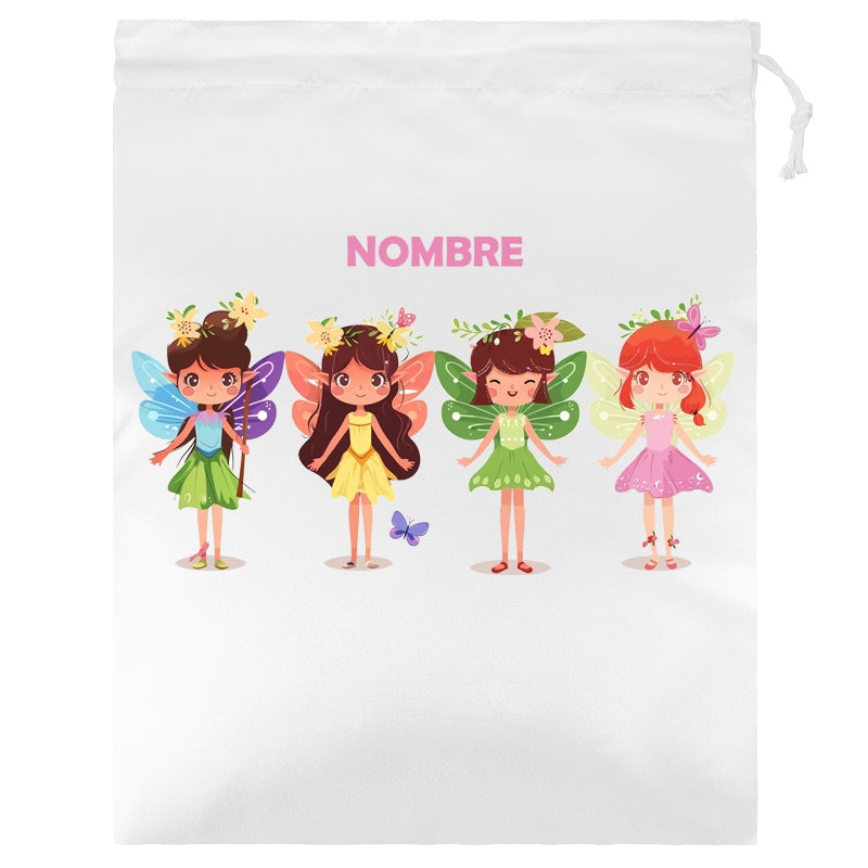 Bolsas para el Desayuno / Merienda infantiles personalizadas con estampado y nombre