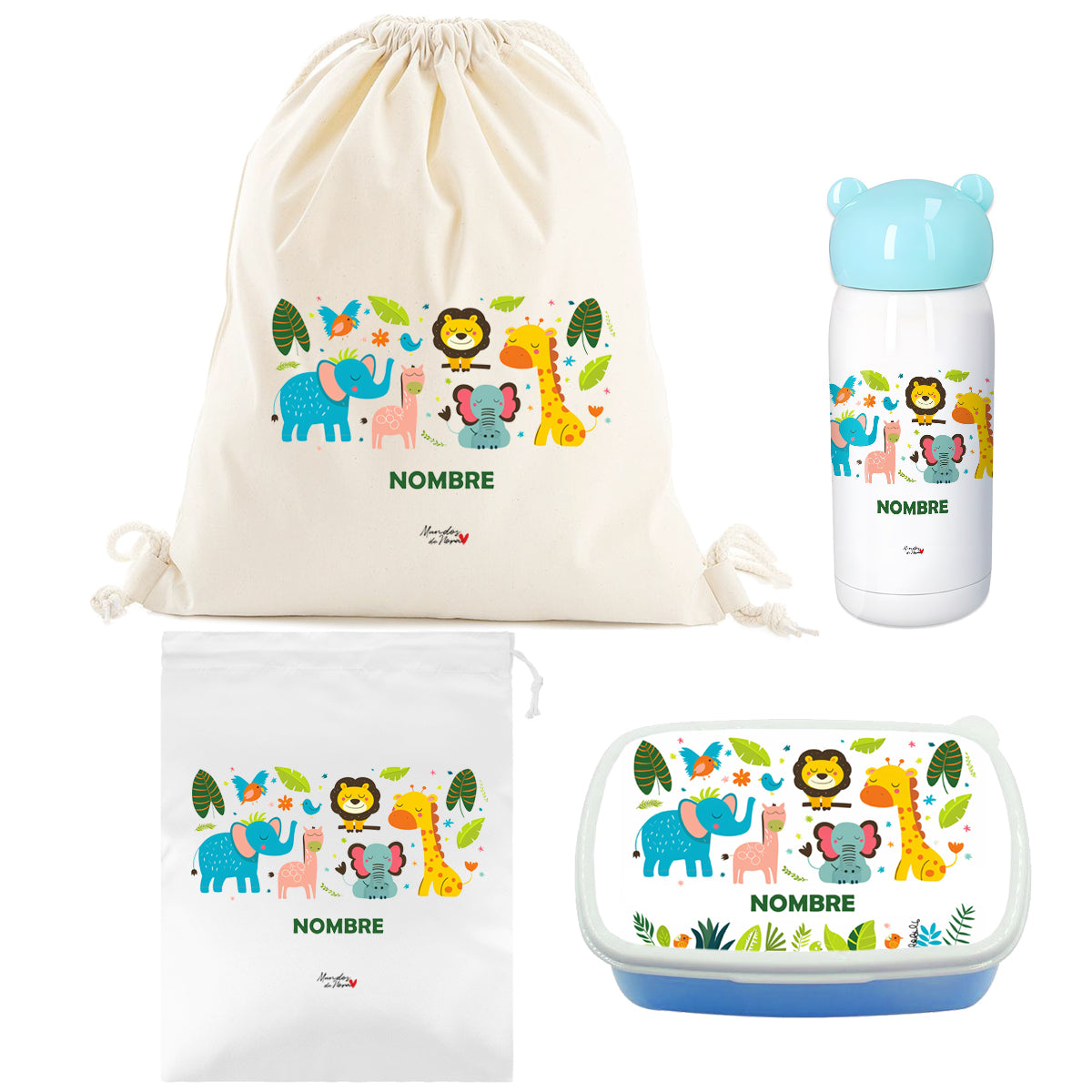 Super Pack Vuelta al Cole Infantil Personalizado de animales