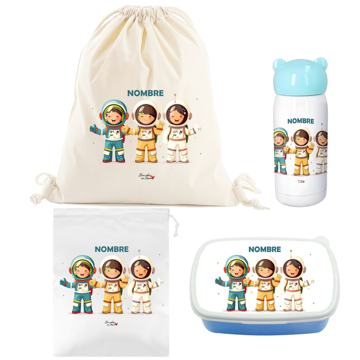 Super Pack Vuelta al Cole Infantil Personalizado de astronautas