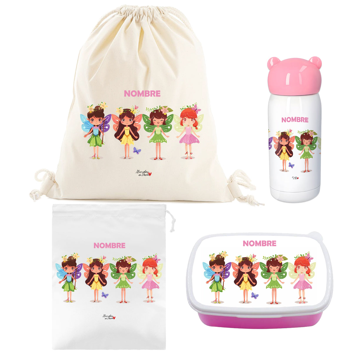 Super Pack Vuelta al Cole Infantil Personalizado de hadas