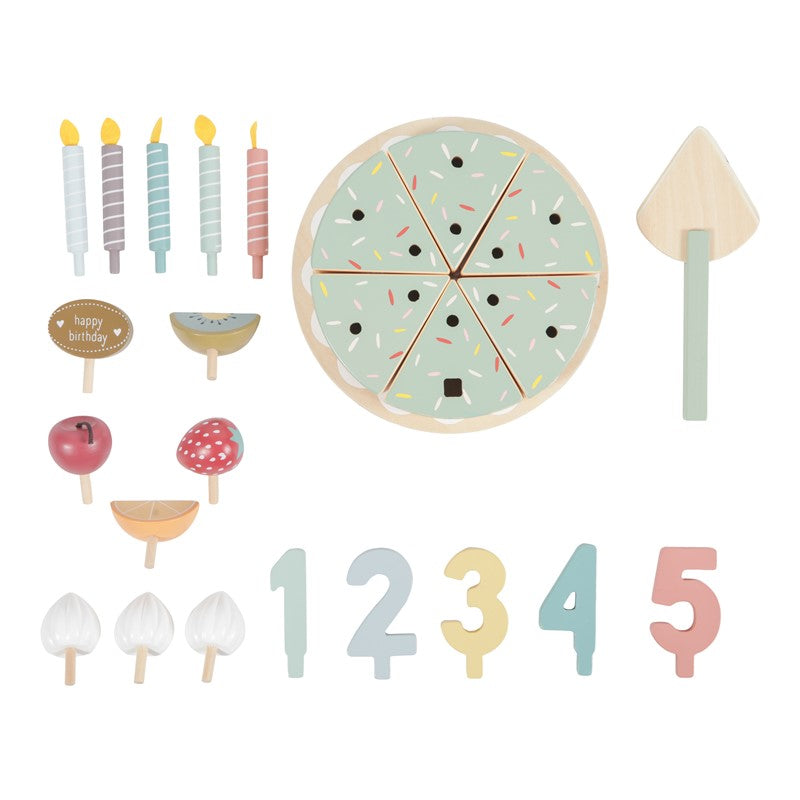 Pastel de cumpleaños XL 26 piezas de Little Dutch - Mundos de Nora
